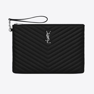 Saint Laurent Monogram Matelasse Monogram Pouch